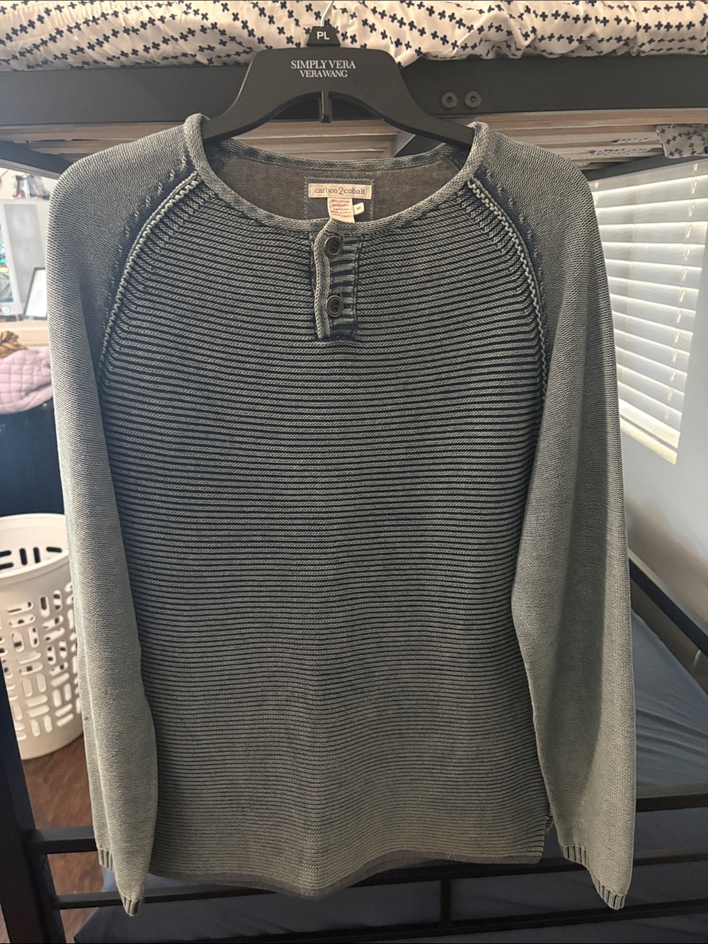 Carbon2colbalt waterman sweater blue Henley
